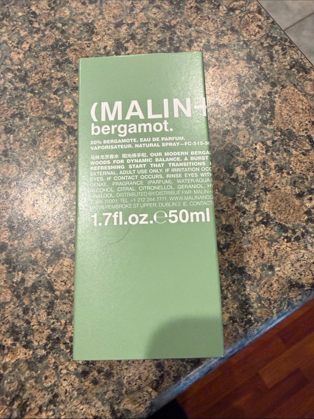New Malin + Goetz Bergamot Perfume